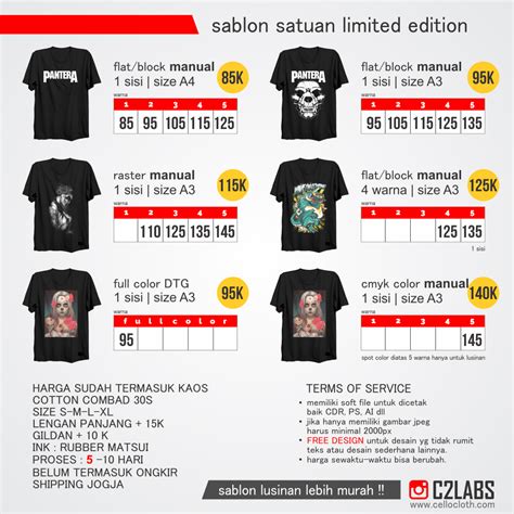 harga sablon kaos.